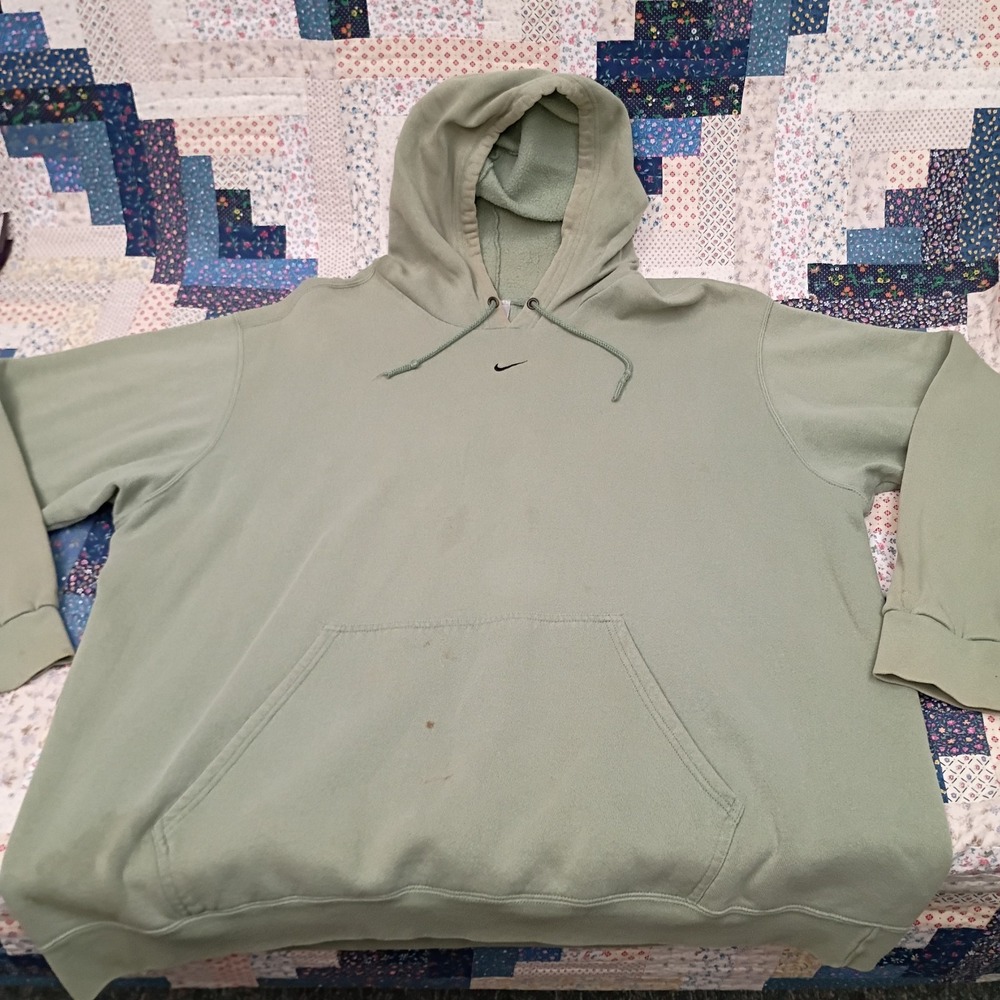 Vintage Nike Center Swoosh Hoodie Pistachio Size XXL Sweatshirt Travis Scott